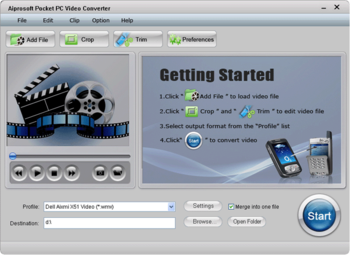 Aiprosoft Pocket PC Video Converter screenshot 2