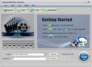 Aiprosoft RM Video Converter screenshot 2