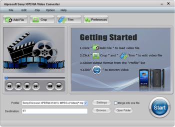 Aiprosoft Sony Xperia Video Converter screenshot 2