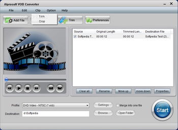 Aiprosoft VOB Converter screenshot 3
