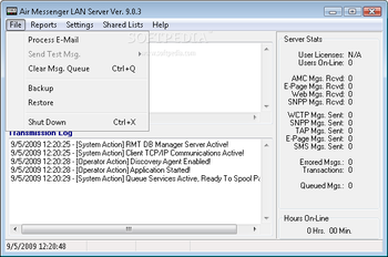 Air Messenger LAN Server screenshot