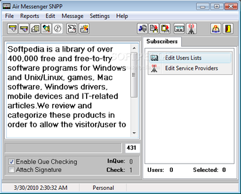 Air Messenger SNPP screenshot