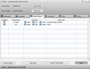 Air Playit Server screenshot 2