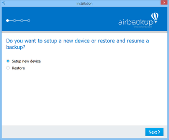 airbackup screenshot