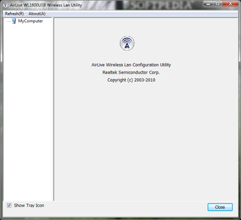 AirLive WL-1600USB Wireless LAN Utility screenshot