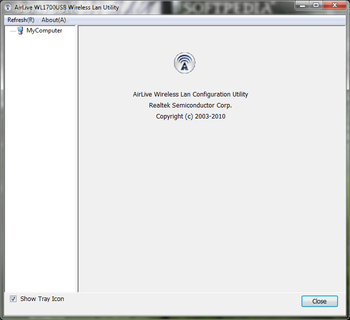AirLive WL1700USB Wireless Lan Utility screenshot