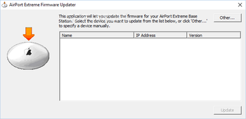 AirPort Extreme Firmware Updater screenshot