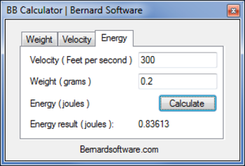 Airsoft BB Calculator screenshot