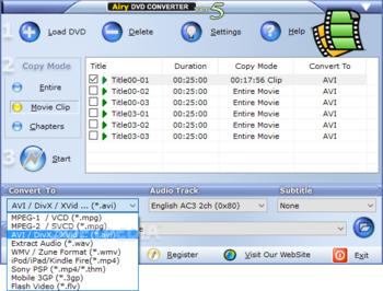 Airy DVD Converter screenshot 2