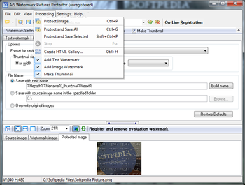 AiS Watermark Pictures Protector screenshot 6