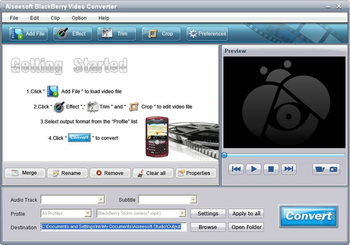 Aiseesoft BlackBerry Video Converter screenshot 3
