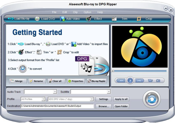 Aiseesoft Blu-ray to DPG Ripper screenshot 2