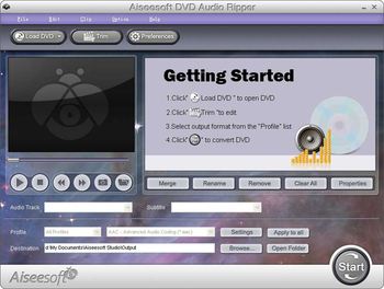 Aiseesoft DVD Audio Ripper screenshot