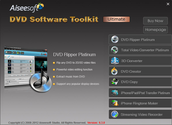 Aiseesoft DVD Software Toolkit Ultimate screenshot