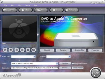 Aiseesoft DVD to Apple TV Converter screenshot 2