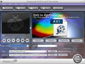 Aiseesoft DVD to AVI Converter screenshot 3