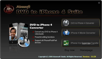 Aiseesoft DVD to iPhone 4 Suite screenshot 2