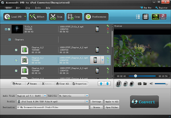 Aiseesoft DVD to iPod Converter screenshot