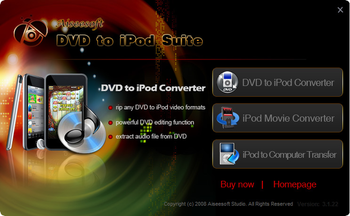 Aiseesoft DVD to iPod Suite screenshot