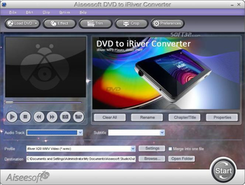 Aiseesoft DVD to iRiver Converter screenshot 3