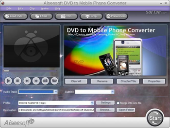 Aiseesoft DVD to Mobile Phone Converter screenshot 2