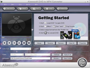 Aiseesoft DVD to MP4 Converter screenshot