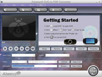 Aiseesoft DVD to PSP Converter screenshot