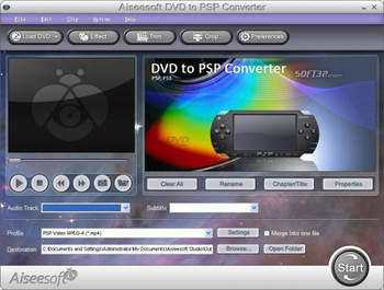 Aiseesoft DVD to PSP Converter screenshot 3