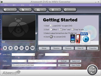 Aiseesoft DVD to WMV Converter screenshot