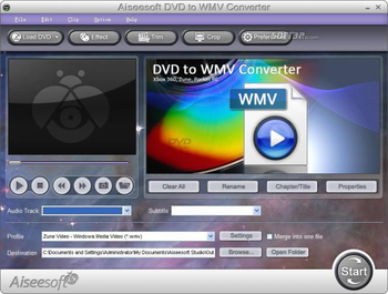 Aiseesoft DVD to WMV Converter screenshot 3