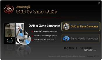 Aiseesoft DVD to Zune Suite screenshot 3