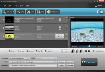 Aiseesoft Free 3GP Converter screenshot