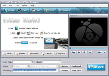 Aiseesoft Google Phone Video Converter screenshot 2