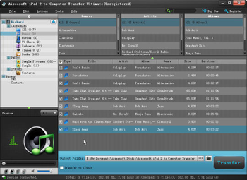 Aiseesoft iPad 2 to Computer Transfer Ultimate screenshot