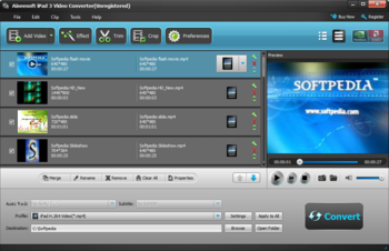 Aiseesoft iPad 3 Video Converter screenshot