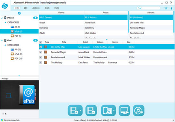 Aiseesoft iPhone ePub Transfer screenshot