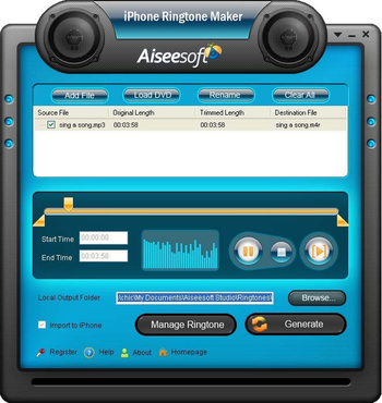 Aiseesoft iPhone Ringtone Maker screenshot 4