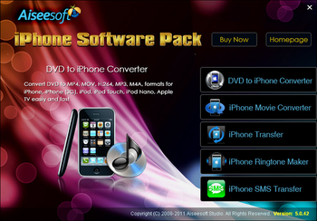 Aiseesoft iPhone Software Pack screenshot
