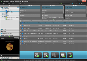 Aiseesoft iPod Transfer screenshot