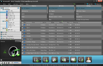 Aiseesoft iPod Transfer Platinum screenshot