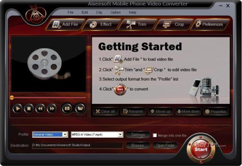 Aiseesoft Mobile Phone Video Converter screenshot 2