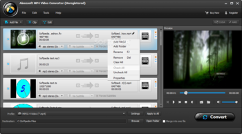 Aiseesoft MP4 Video Converter screenshot