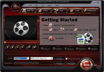Aiseesoft MPEG TS Converter screenshot 3