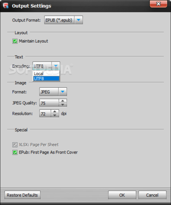 Aiseesoft PDF to ePub Converter screenshot 2