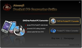 Aiseesoft Pocket PC Converter Suite screenshot