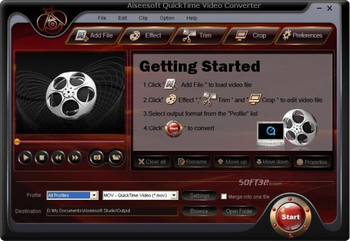 Aiseesoft QuickTime Video Converter screenshot 3