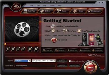 Aiseesoft Sony Ericsson Video Converter screenshot 2