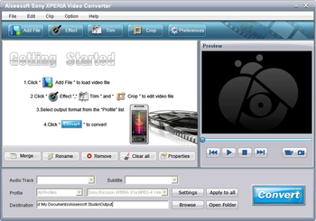 Aiseesoft Sony XPERIA Video Converter screenshot 2