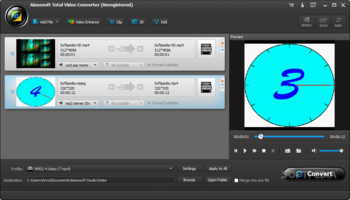 Aiseesoft Total Video Converter screenshot