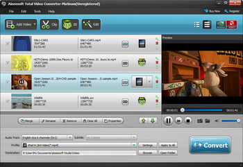 Aiseesoft Total Video Converter Platinum screenshot